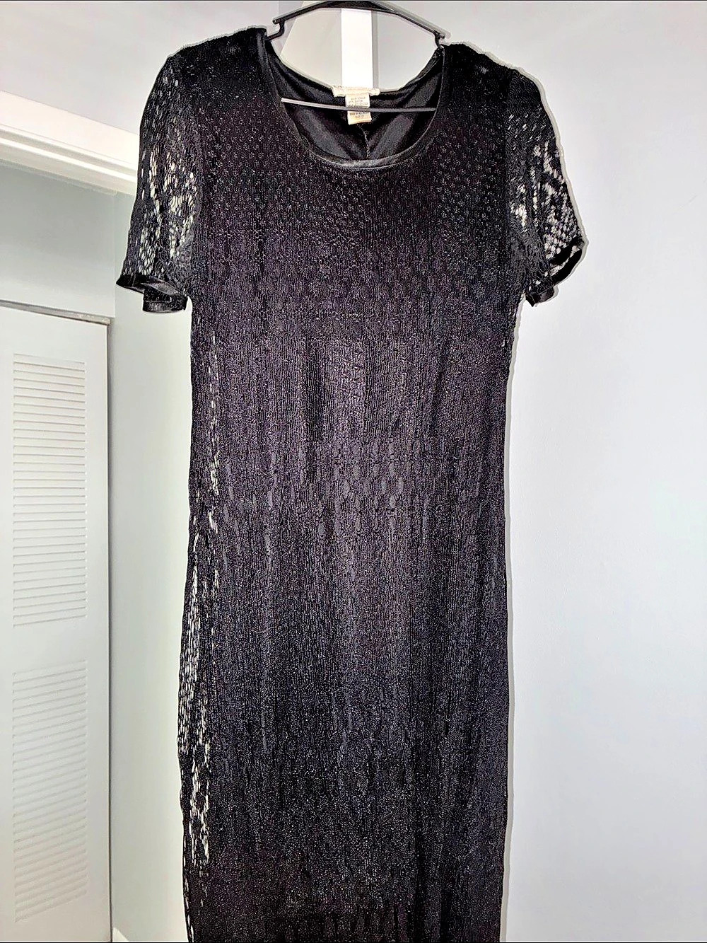 Vintage Whismygoth Ultra Dress New York Black Sheath Maxi Dress